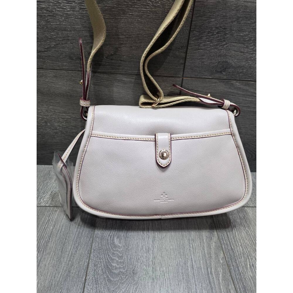 Dooney & Bourke Florentine Leather Bucket Bag Purse Ecru bag B000554 - Picture 8 of 12